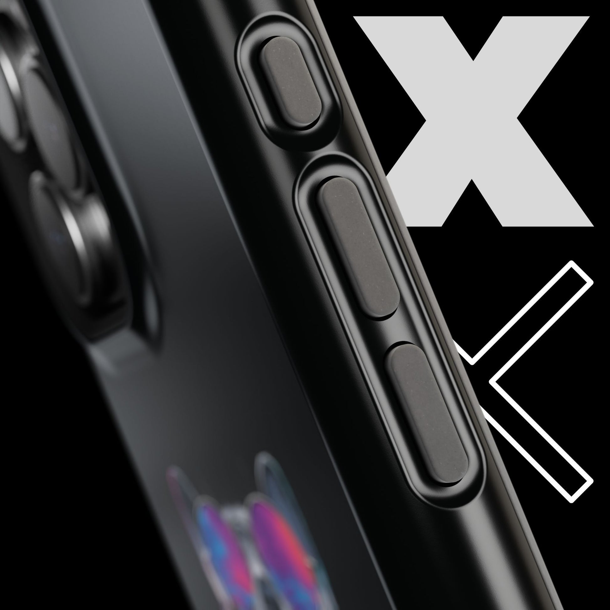 Black Neon Cat iPhone Case