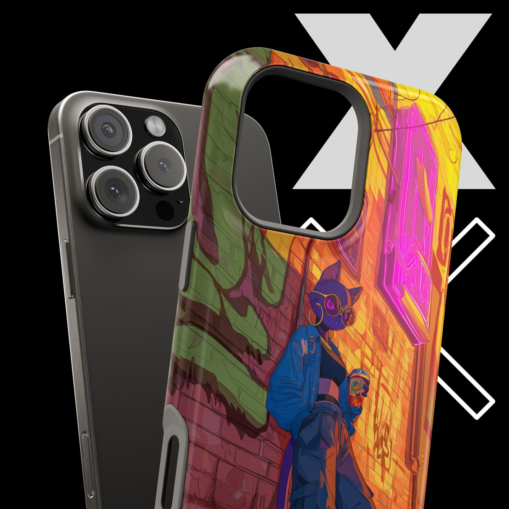 Female Street Cat iPhone Case