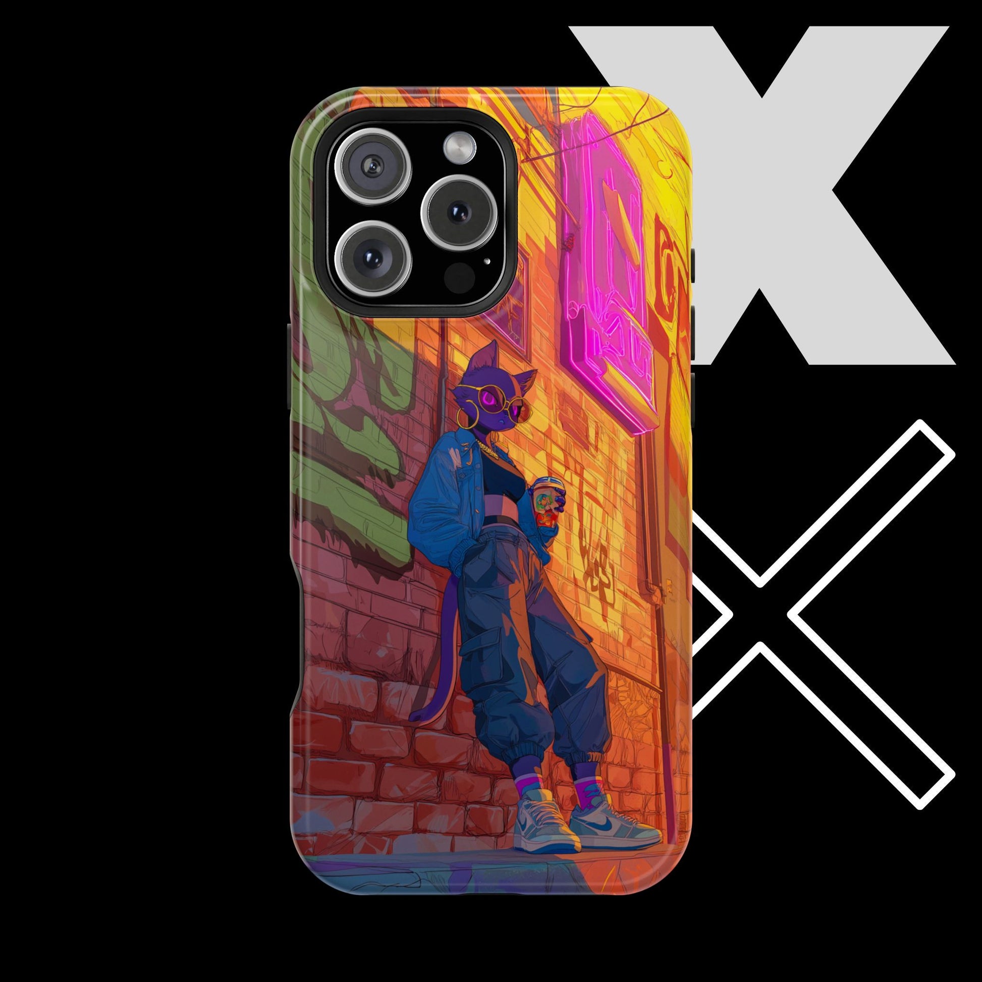 Female Street Cat iPhone Case