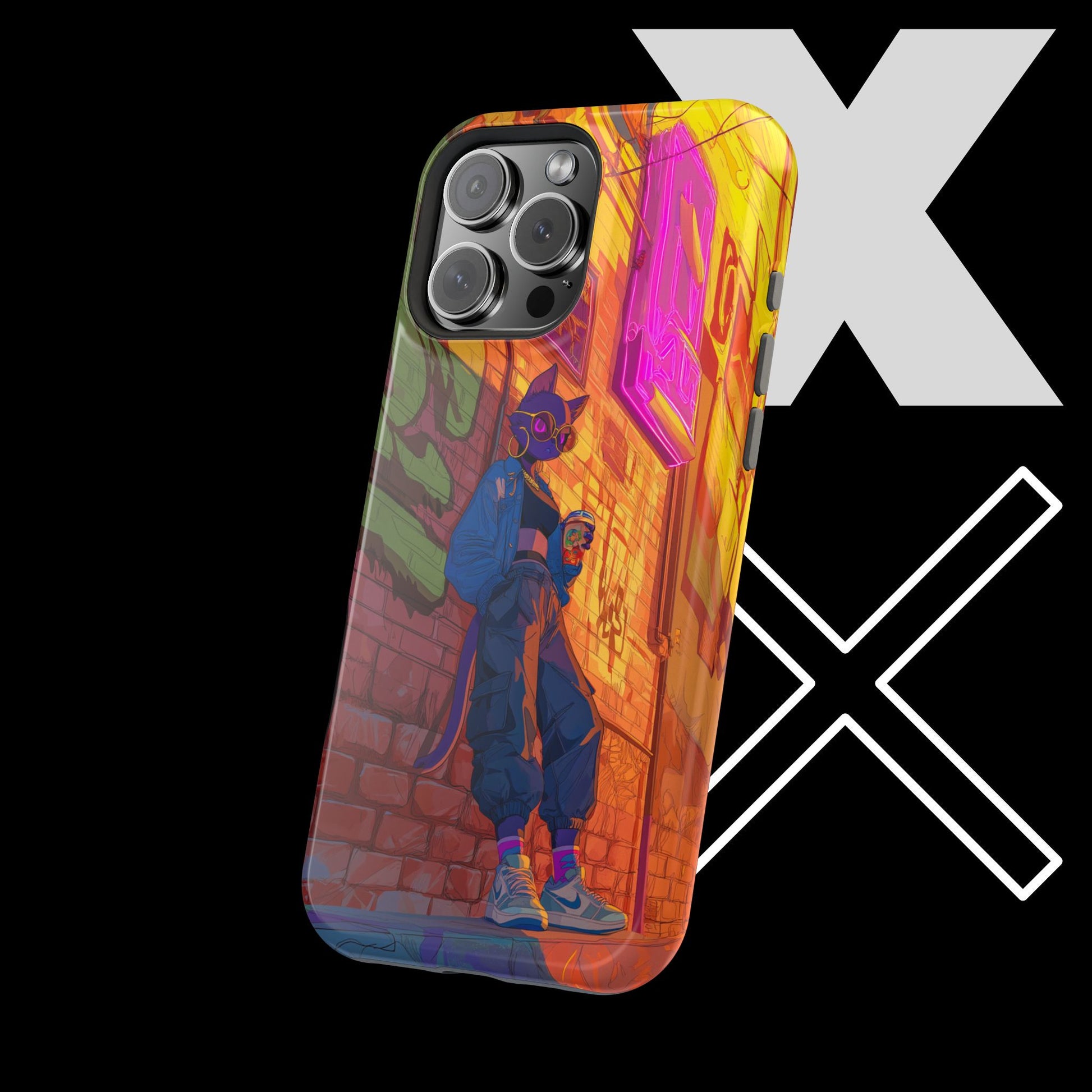 Female Street Cat iPhone Case